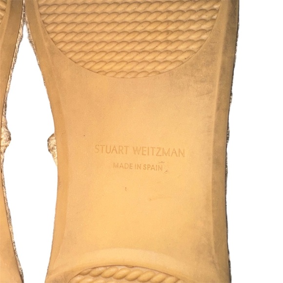 Stuart Weitzman Navy Blue Suede Almond Toe Nugal Flat Espadrilles Size: US 8.5 - Picture 5 of 6